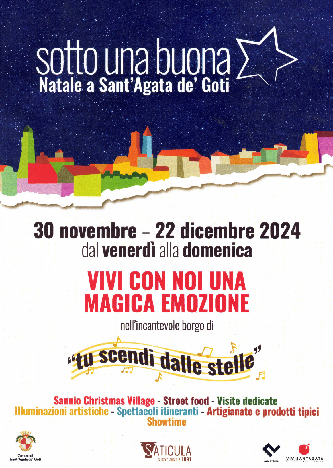 Sotto una buona stella, evento natale 2024 Sant'Agata De' Goti